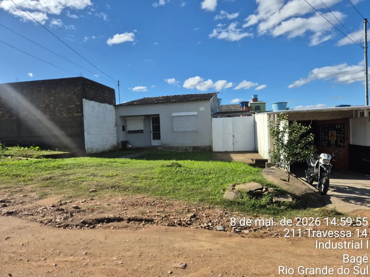 LOTE 001 - PRÉDIO RESIDENCIAL, situado na Rua Travessa n.14, sob n. 202, Bagé/RS